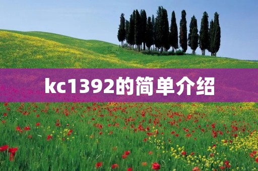 kc1392的简单介绍