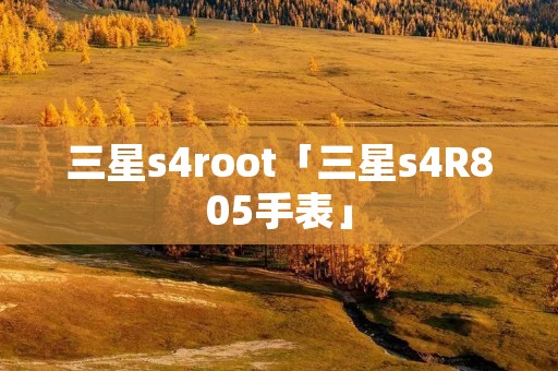 三星s4root「三星s4R805手表」