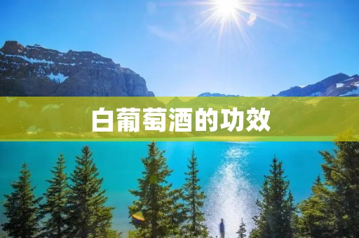 白葡萄酒的功效:探寻白葡萄酒的健康奥秘