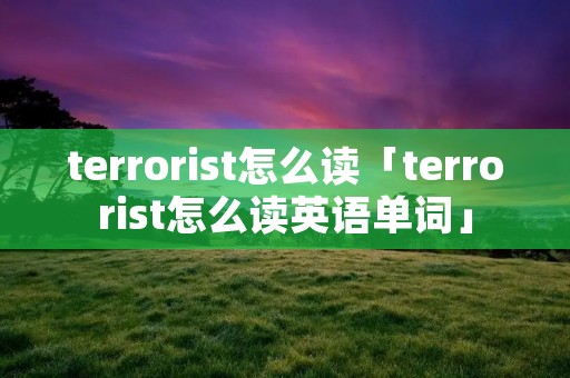 terrorist怎么读「terrorist怎么读英语单词」