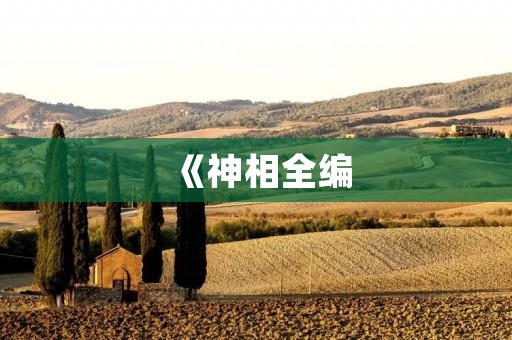 《神相全编：揭秘神秘的占卜术》