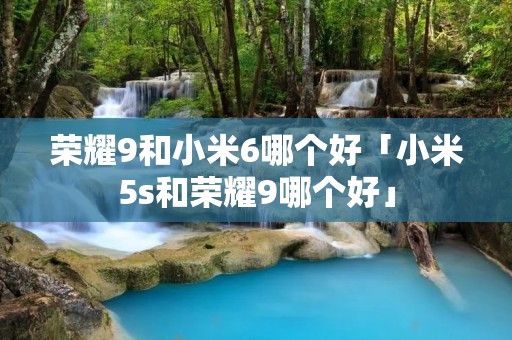 荣耀9和小米6哪个好「小米5s和荣耀9哪个好」
