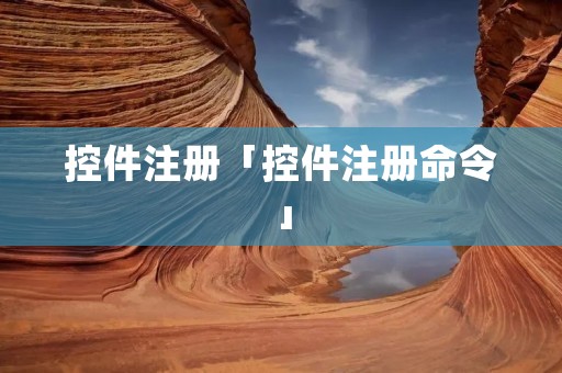 控件注册「控件注册命令」 控件注册「控件注册命令」