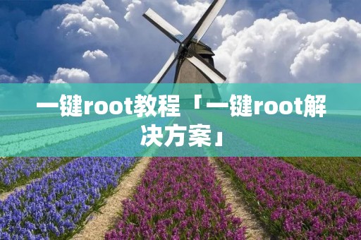 一键root教程「一键root解决方案」