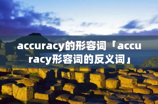 accuracy的形容词「accuracy形容词的反义词」