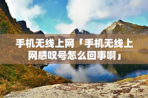 手机无线上网「手机无线上网感叹号怎么回事啊」