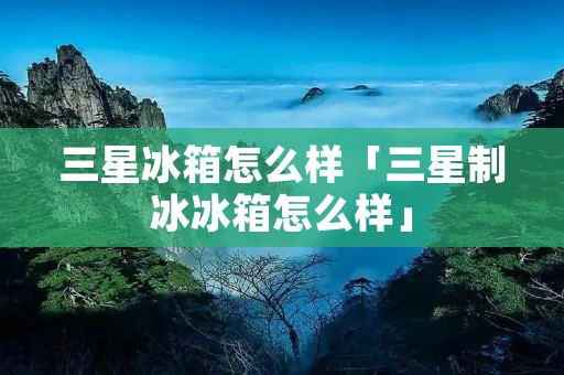 三星冰箱怎么样「三星制冰冰箱怎么样」 三星冰箱怎么样「三星制冰冰箱怎么样」