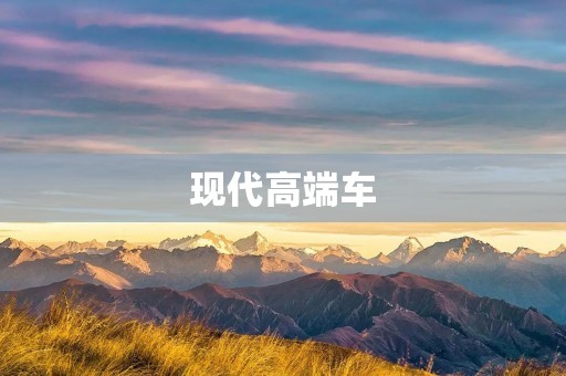 现代高端车:豪华与科技的完美结合 现代高端车:豪华与科技的完美结合