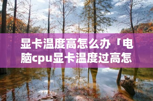 显卡温度高怎么办「电脑cpu显卡温度过高怎么办」