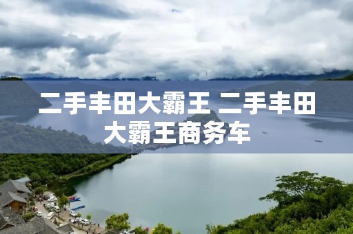 二手丰田大霸王 二手丰田大霸王商务车