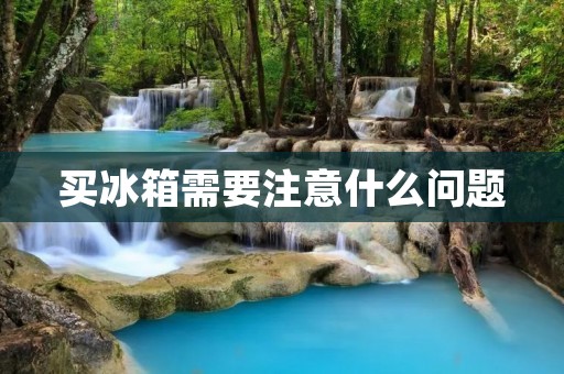 买冰箱需要注意什么问题