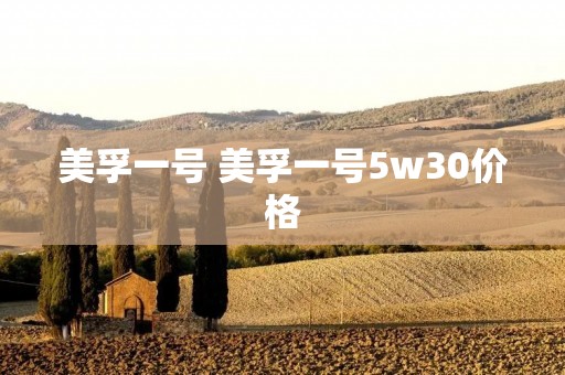 美孚一号 美孚一号5w30价格 美孚一号 美孚一号5w30价格