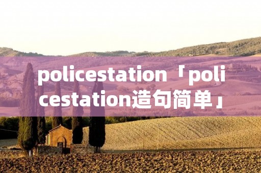 policestation「policestation造句简单」