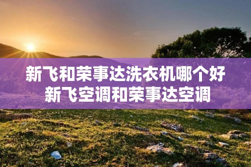 新飞和荣事达洗衣机哪个好 新飞空调和荣事达空调