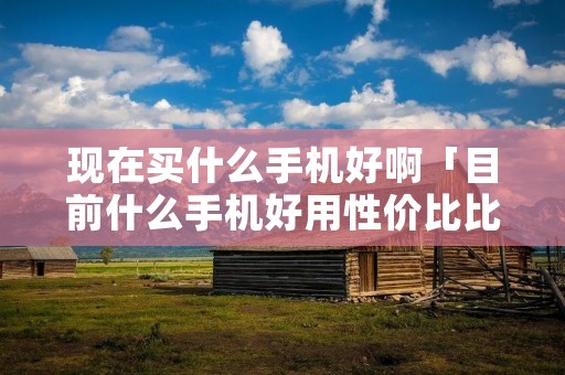 现在买什么手机好啊「目前什么手机好用性价比比较高」