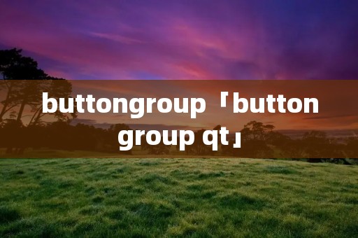 buttongroup「buttongroup qt」