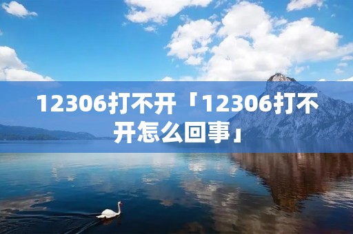 12306打不开「12306打不开怎么回事」