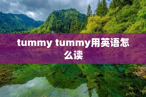 tummy tummy用英语怎么读