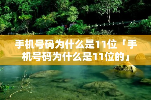 手机号码为什么是11位「手机号码为什么是11位的」