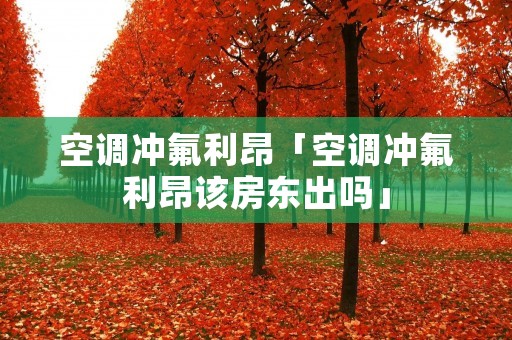 空调冲氟利昂「空调冲氟利昂该房东出吗」