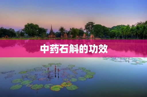 中药石斛的功效