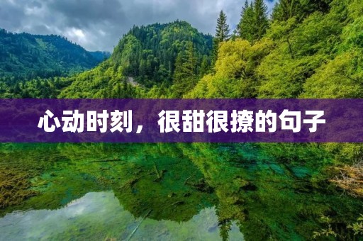 心动时刻,很甜很撩的句子