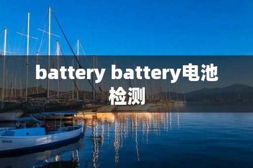 battery battery电池检测