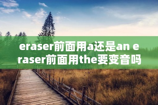 eraser前面用a还是an eraser前面用the要变音吗