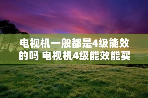 电视机一般都是4级能效的吗 电视机4级能效能买吗 电视机一般都是4级能效的吗 电视机4级能效能买吗