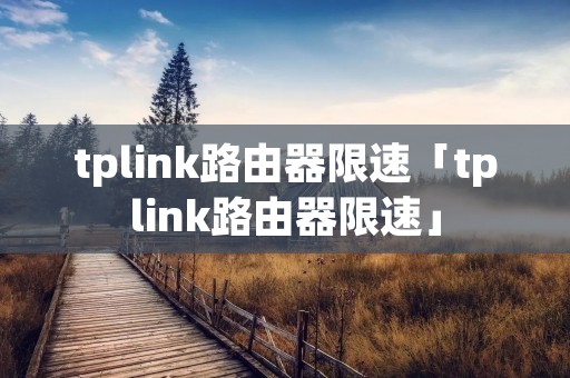 tplink路由器限速「tplink路由器限速」 tplink路由器限速「tplink路由器限速」