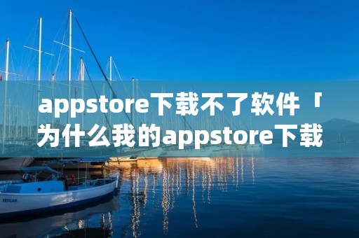appstore下载不了软件「为什么我的appstore下载不了软件」