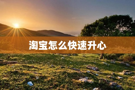 淘宝怎么快速升心：掌握五大技巧，提升购物体验