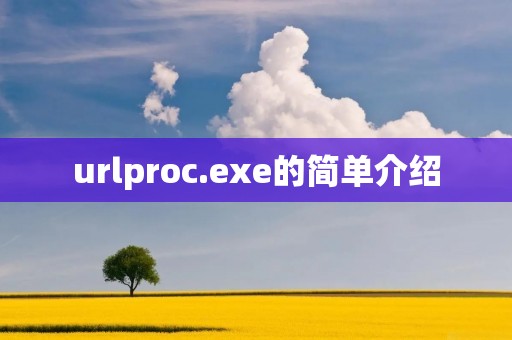urlproc.exe的简单介绍 urlproc.exe的简单介绍