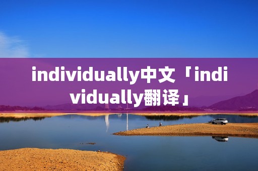 individually中文「individually翻译」