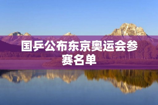 国乒公布东京奥运会参赛名单:中国乒乓球队备战奥运会的阵容正式确定 国乒公布东京奥运会参赛名单:中国乒乓球队备战奥运会的阵容正式确定