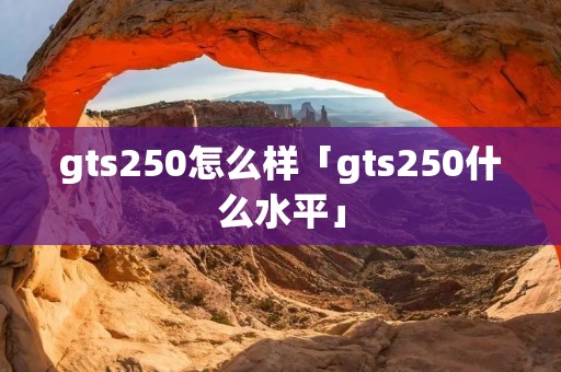 gts250怎么样「gts250什么水平」 gts250怎么样「gts250什么水平」