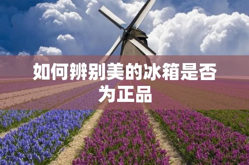 如何辨别美的冰箱是否为正品