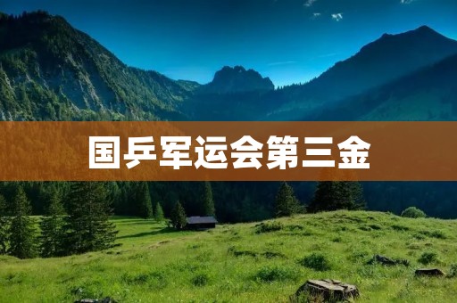 国乒军运会第三金：中国乒乓球队再度展现实力