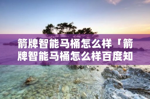 箭牌智能马桶怎么样「箭牌智能马桶怎么样百度知道」