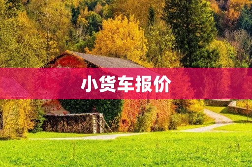 小货车报价：如何选择适合自己的小货车？