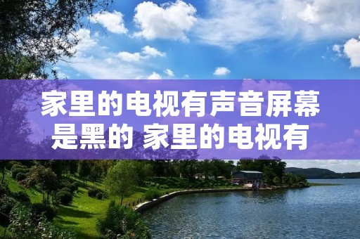 家里的电视有声音屏幕是黑的 家里的电视有声音屏幕是黑的,后面又亮了