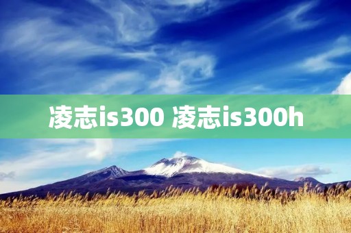 凌志is300 凌志is300h
