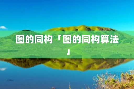 图的同构「图的同构算法」 图的同构「图的同构算法」