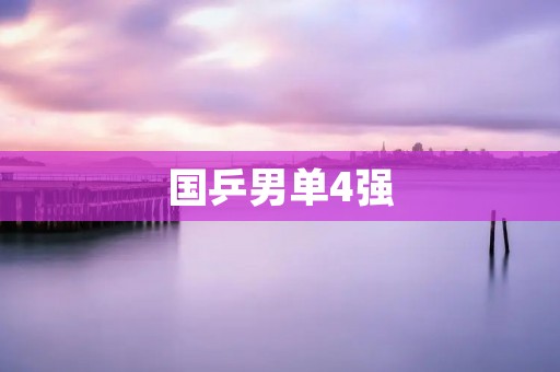 国乒男单4强：中国乒乓球队的傲人成绩