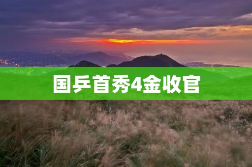 国乒首秀4金收官：再创辉煌的中国乒乓球队