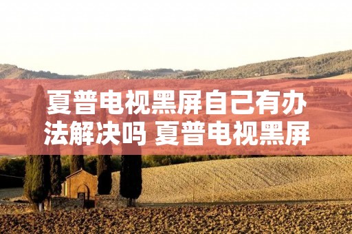 夏普电视黑屏自己有办法解决吗 夏普电视黑屏自己有办法解决吗 夏普电视黑屏自己有办法解决吗 夏普电视黑屏自己有办法解决吗