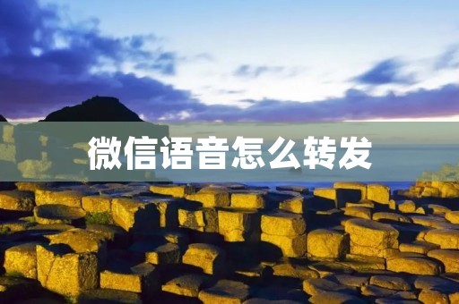 微信语音怎么转发