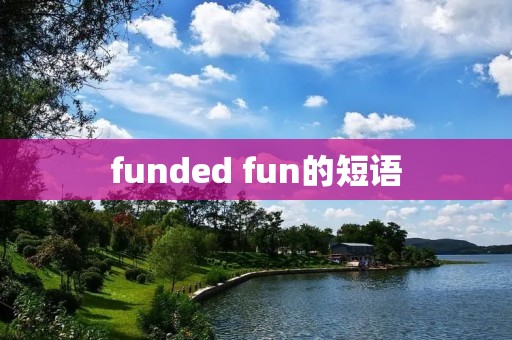 funded fun的短语