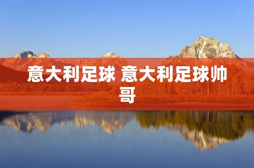 意大利足球 意大利足球帅哥