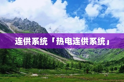 连供系统「热电连供系统」